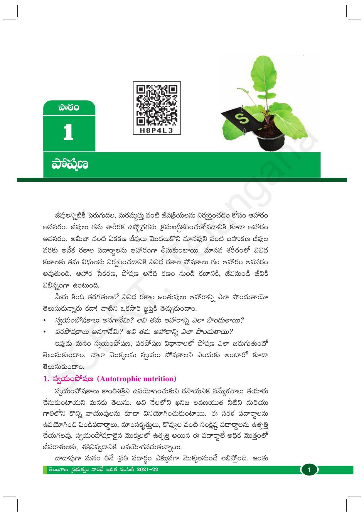 TS SCERT Class 10 Biological Science (Telugu Medium) Text Book - Page 13