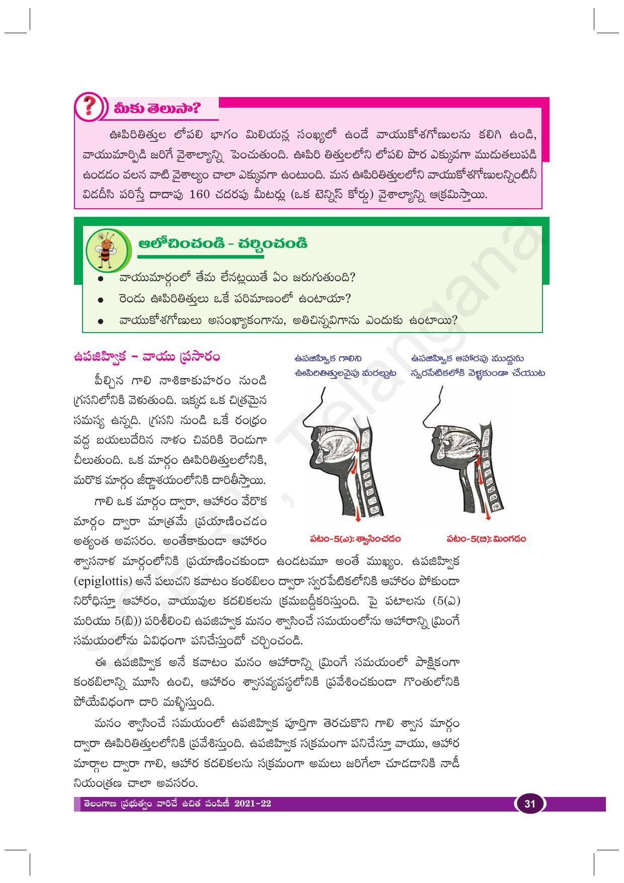 TS SCERT Class 10 Biological Science (Telugu Medium) Text Book - Page 43