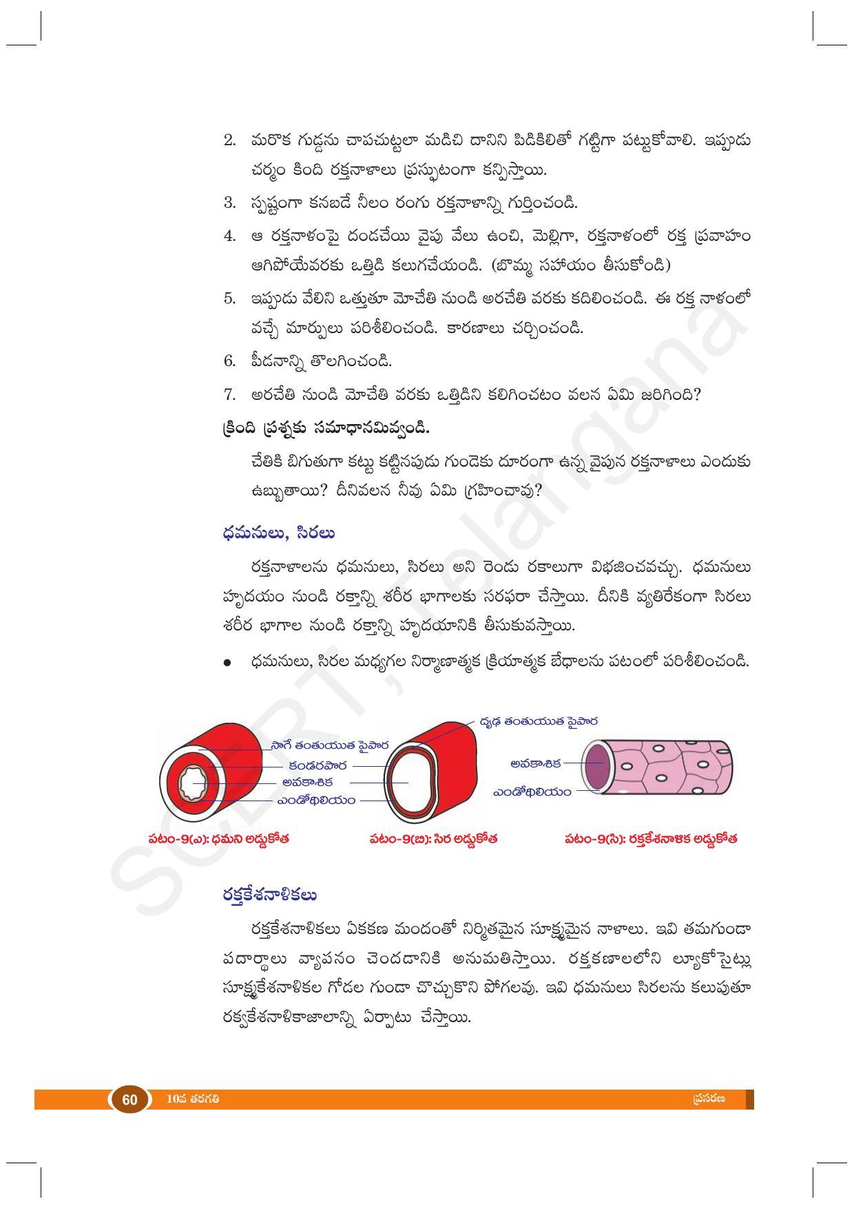 TS SCERT Class 10 Biological Science (Telugu Medium) Text Book - Page 72