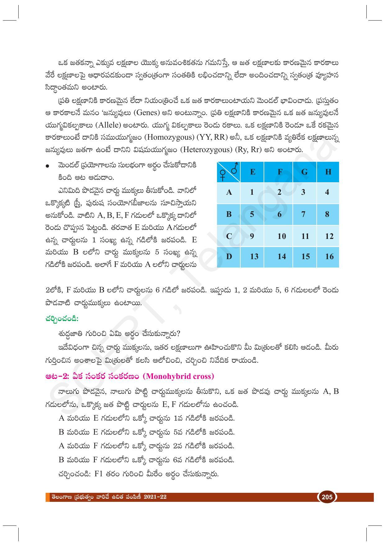 TS SCERT Class 10 Biological Science (Telugu Medium) Text Book - Page 217