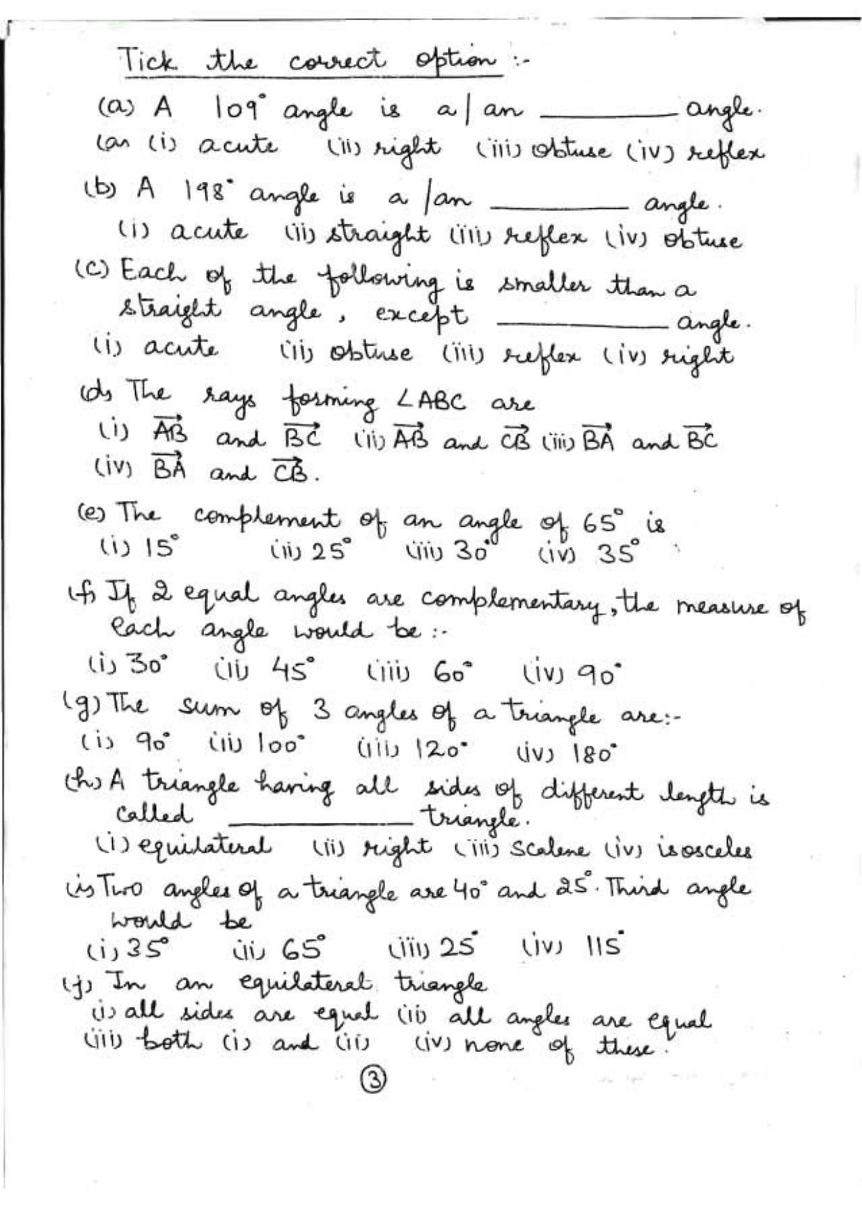 Worksheet for Class 5 Maths Assignment 32 - Page 3
