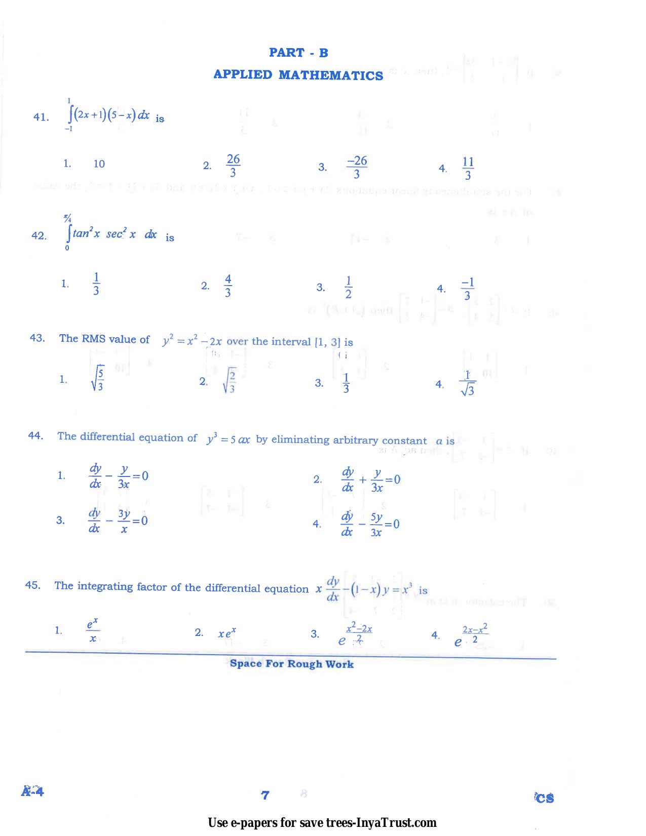 Karnataka Diploma CET- 2015 Computer Science and Engg / Information Science Engg Question Paper - Page 7