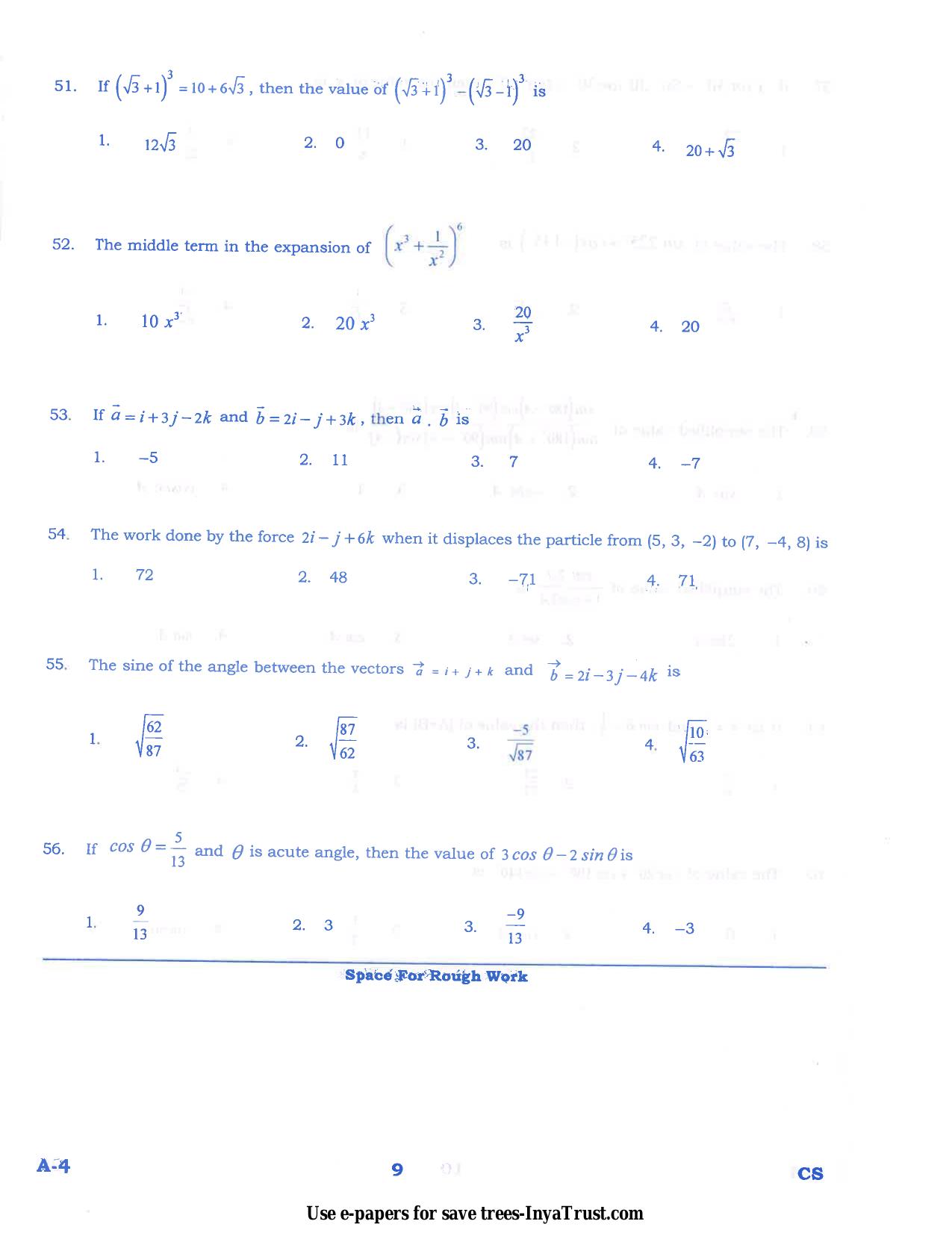 Karnataka Diploma CET- 2015 Computer Science and Engg / Information Science Engg Question Paper - Page 9