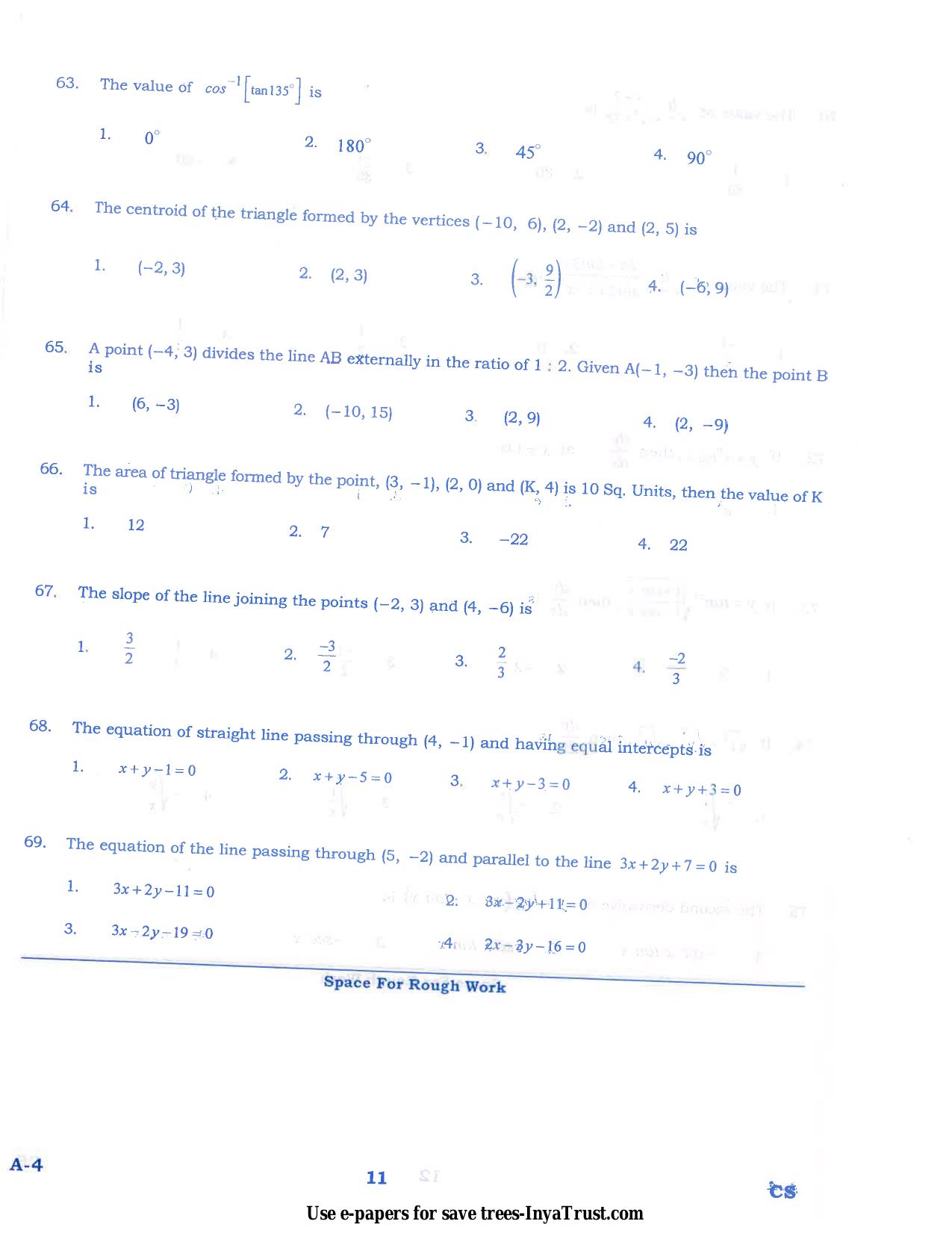 Karnataka Diploma CET- 2015 Computer Science and Engg / Information Science Engg Question Paper - Page 11