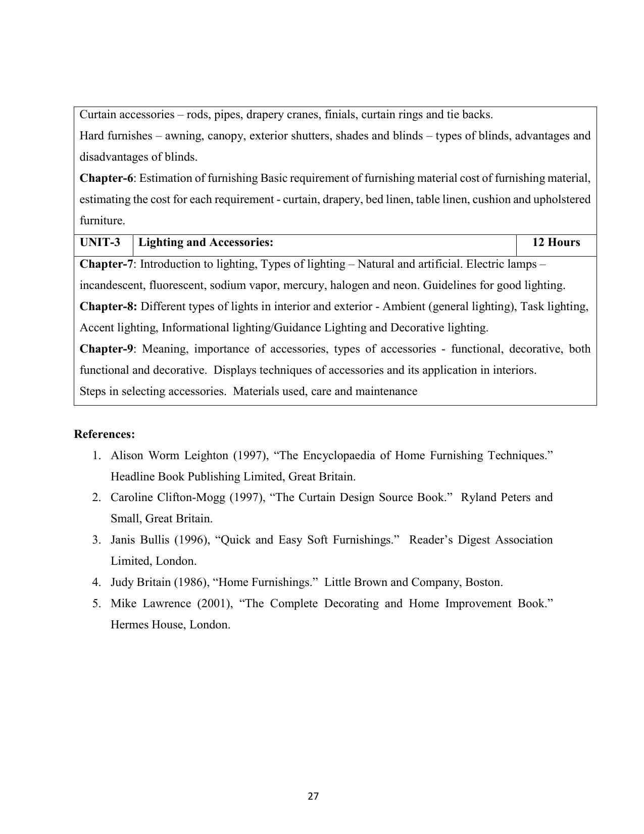 AIFD B.Sc IDD (NEP) Syllabus - Page 28
