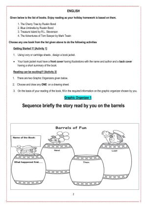 Worksheet for Class 4 English Assignment 111
