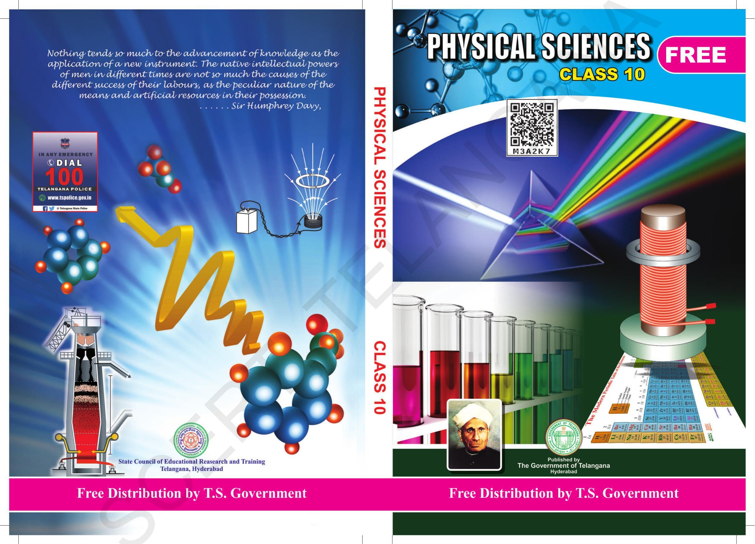TS SCERT Class 10 Physical Science (English Medium) Text Book - Page 1