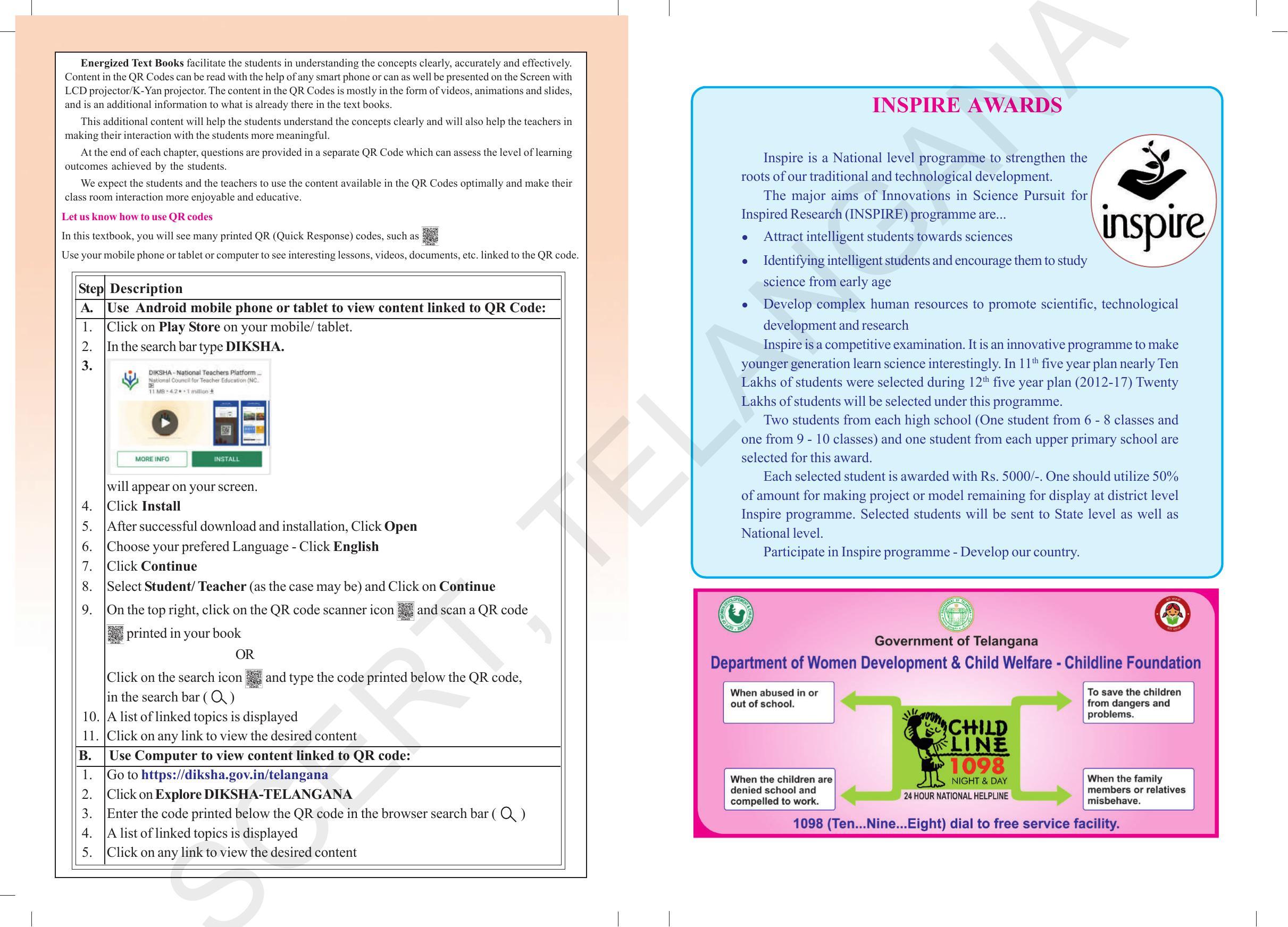 TS SCERT Class 10 Physical Science (English Medium) Text Book - Page 2