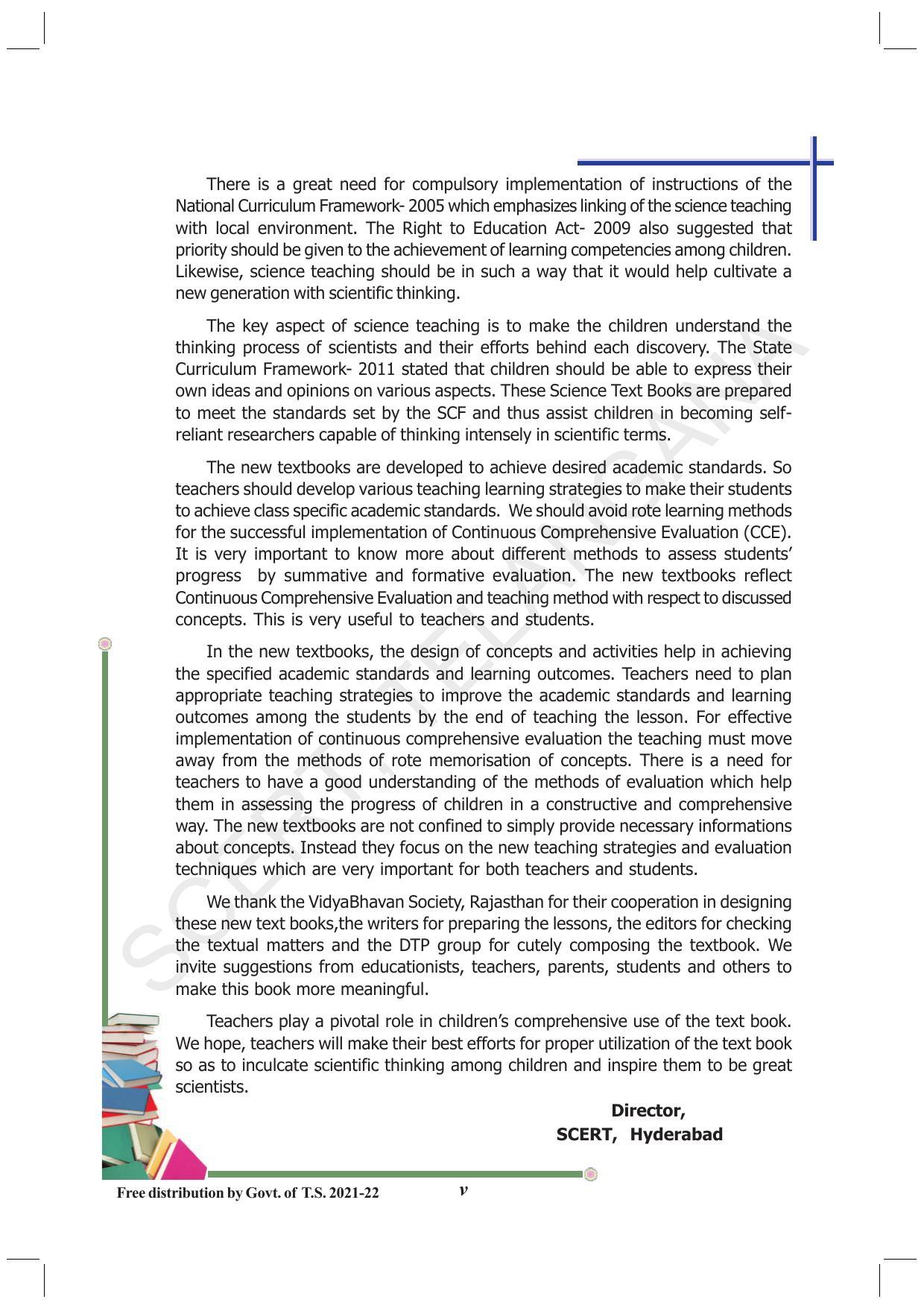 TS SCERT Class 10 Physical Science (English Medium) Text Book - Page 7