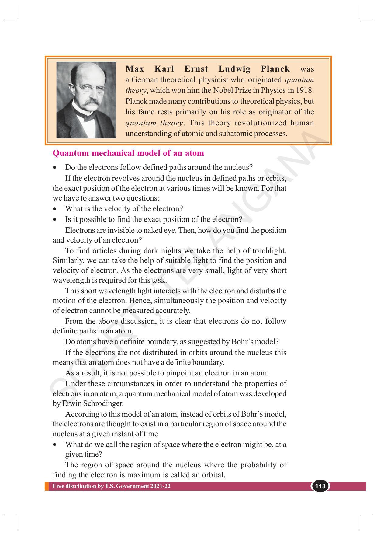 TS SCERT Class 10 Physical Science (English Medium) Text Book - Page 125