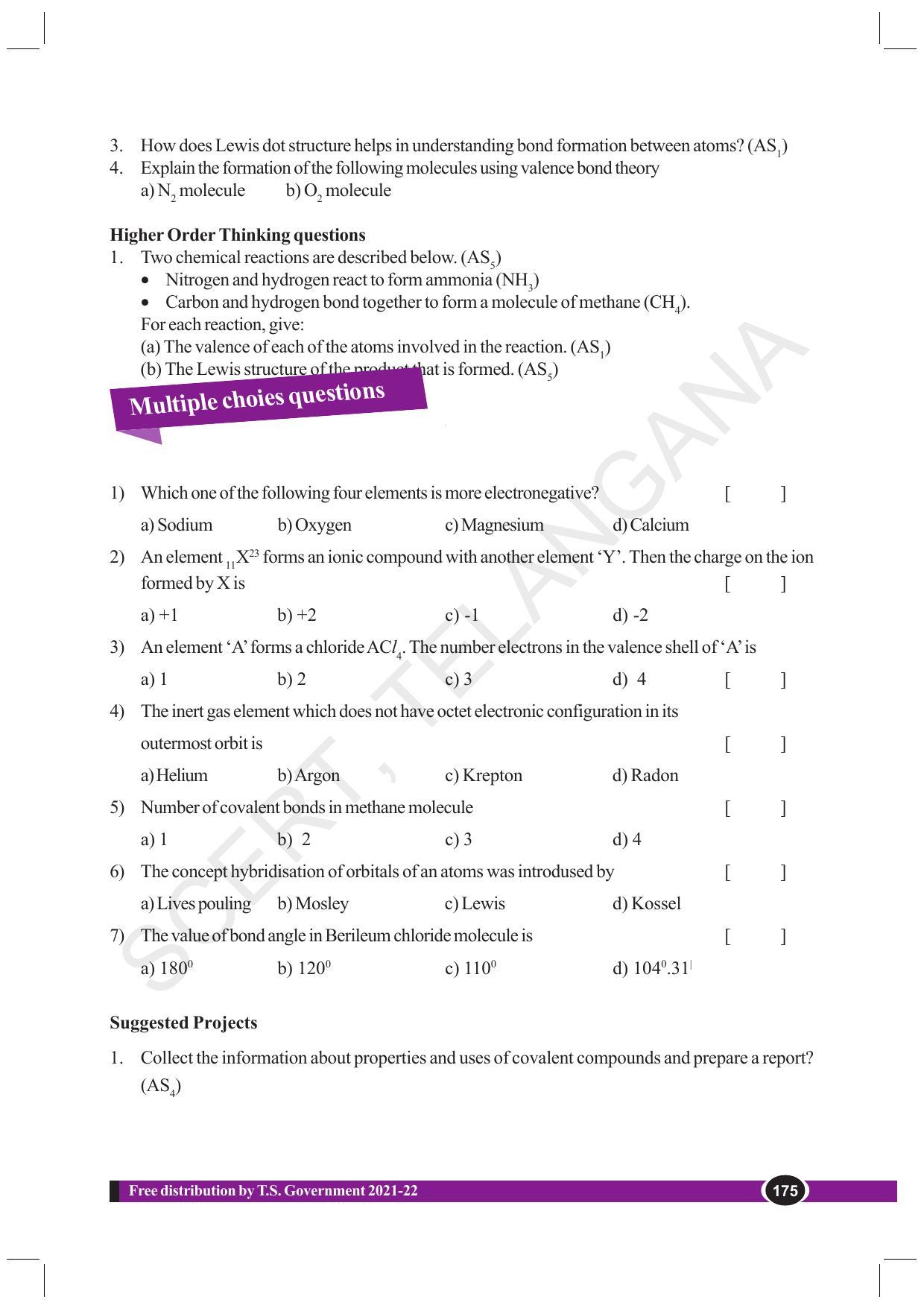 TS SCERT Class 10 Physical Science (English Medium) Text Book - Page 187