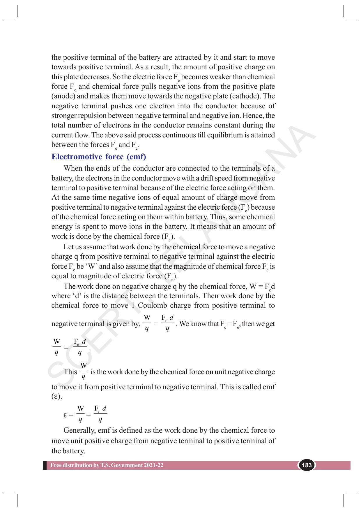 TS SCERT Class 10 Physical Science (English Medium) Text Book - Page 195