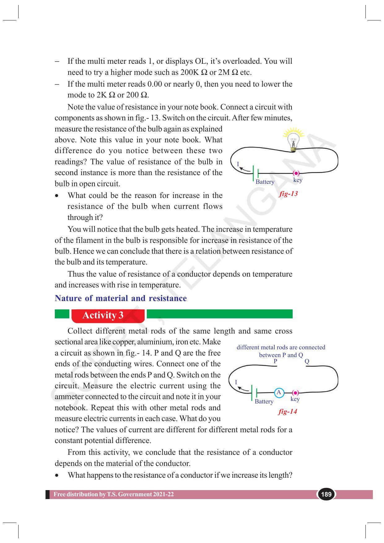 TS SCERT Class 10 Physical Science (English Medium) Text Book - Page 201
