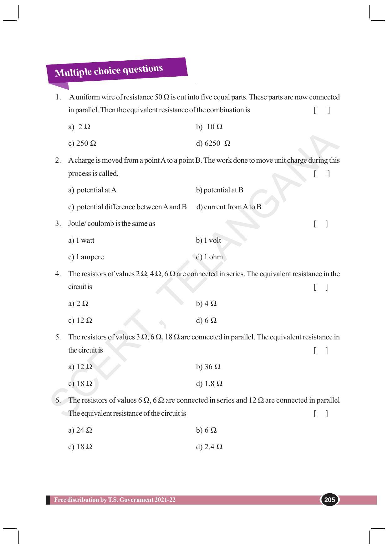 TS SCERT Class 10 Physical Science (English Medium) Text Book - Page 217