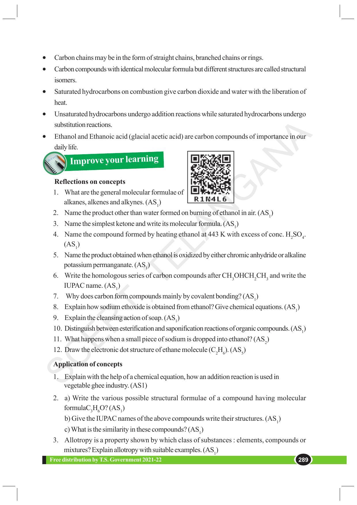 TS SCERT Class 10 Physical Science (English Medium) Text Book - Page 301