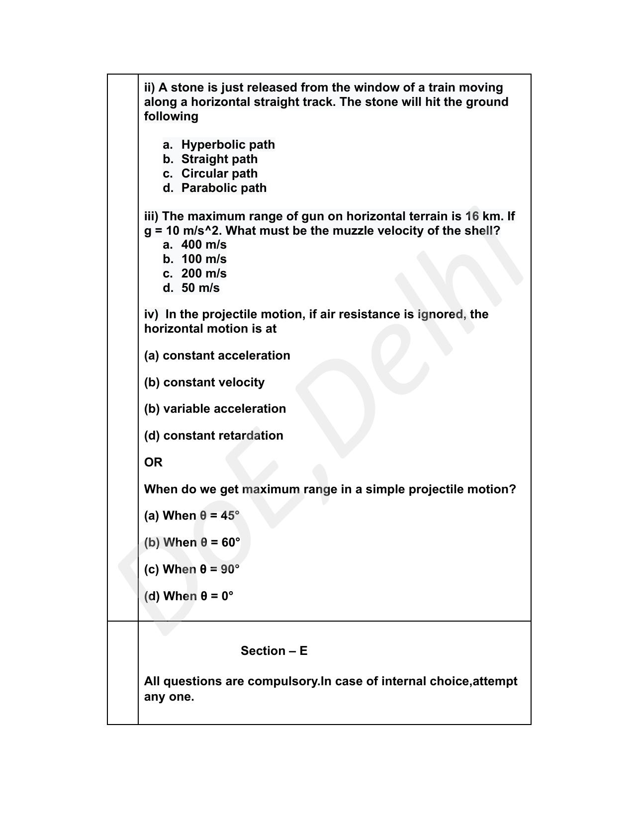 Edudel Class 11 Physics (English) Practice Papers-1 (2023-24) - Page 9