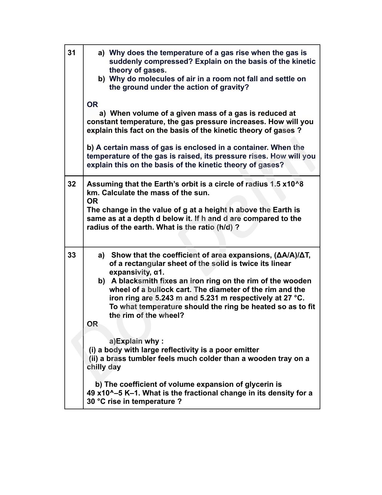 Edudel Class 11 Physics (English) Practice Papers-1 (2023-24) - Page 10