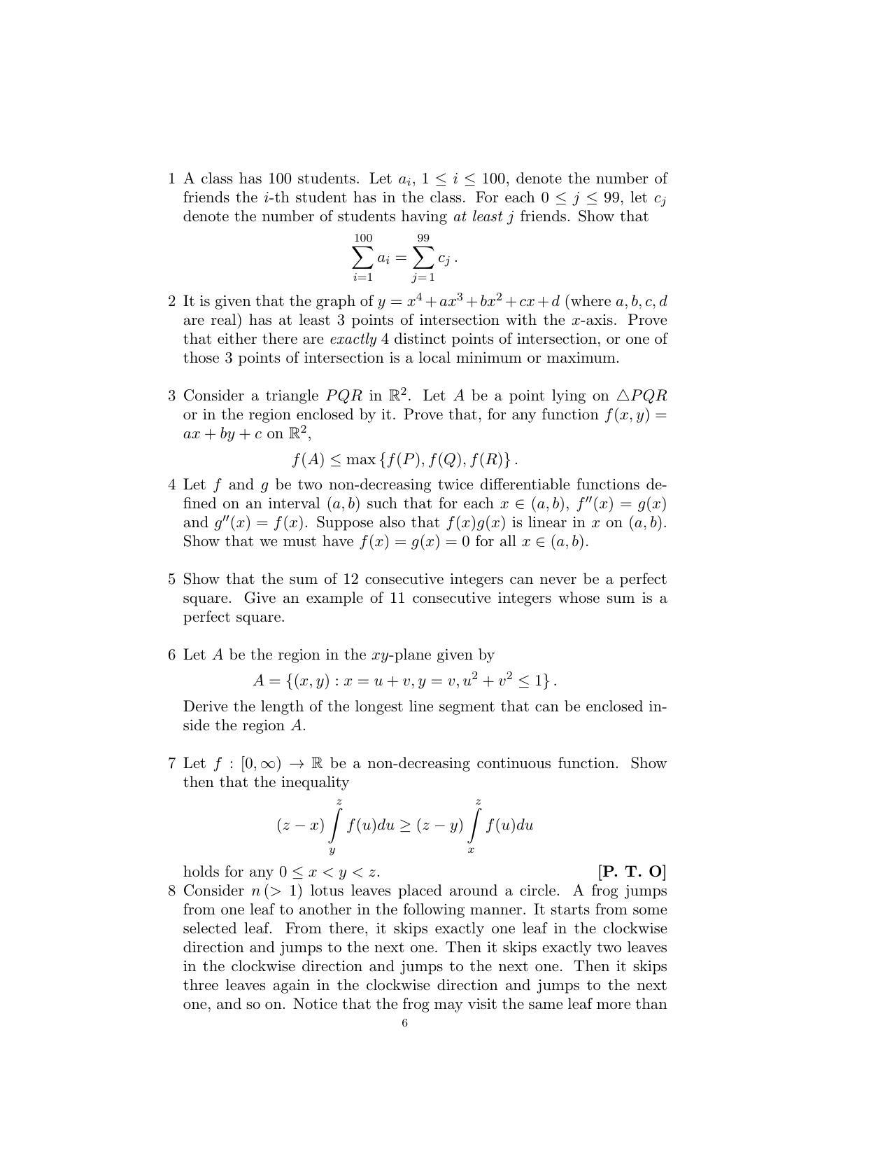 ISI Admission Test B. Math UGB 2016 Sample Paper - Page 34