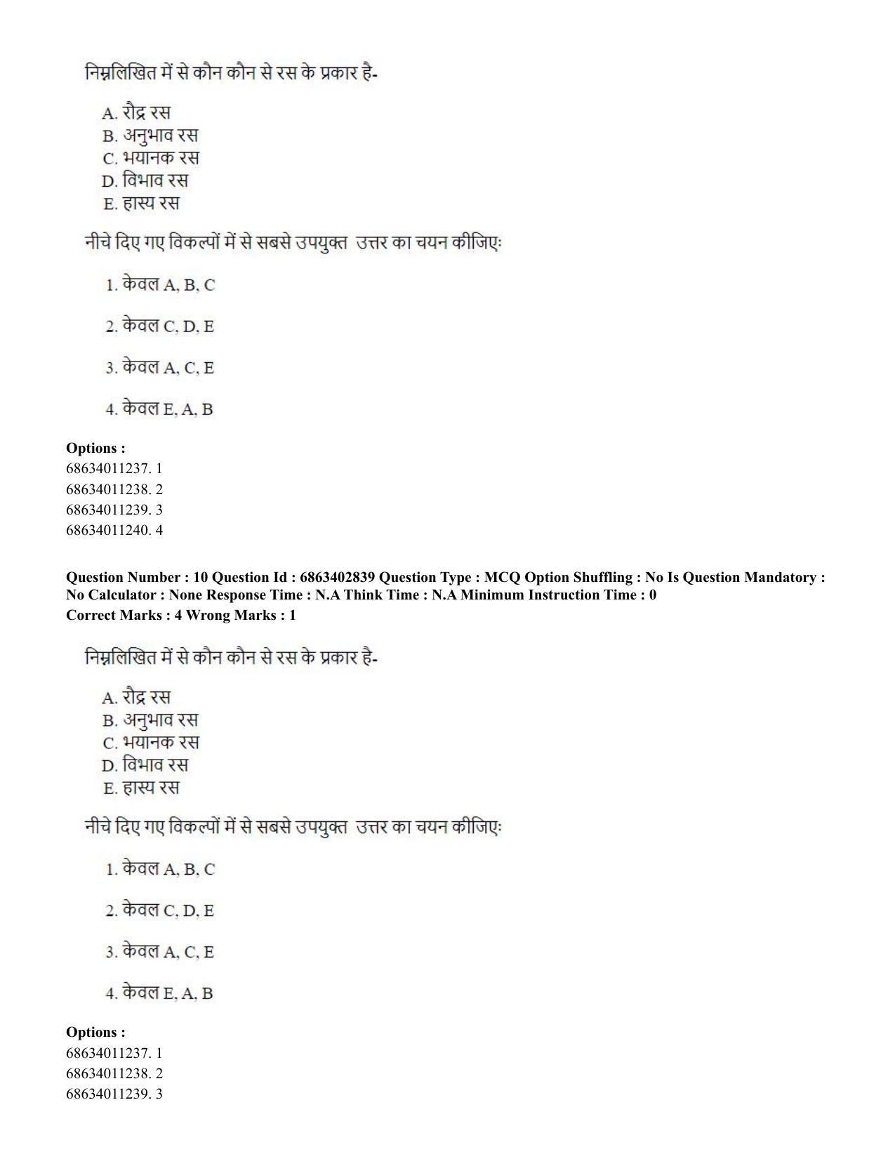 CUET PG 2023: HUQP15 – Painting (Hindi) - Shift 2 (5-06-2023) Question Paper - Page 12