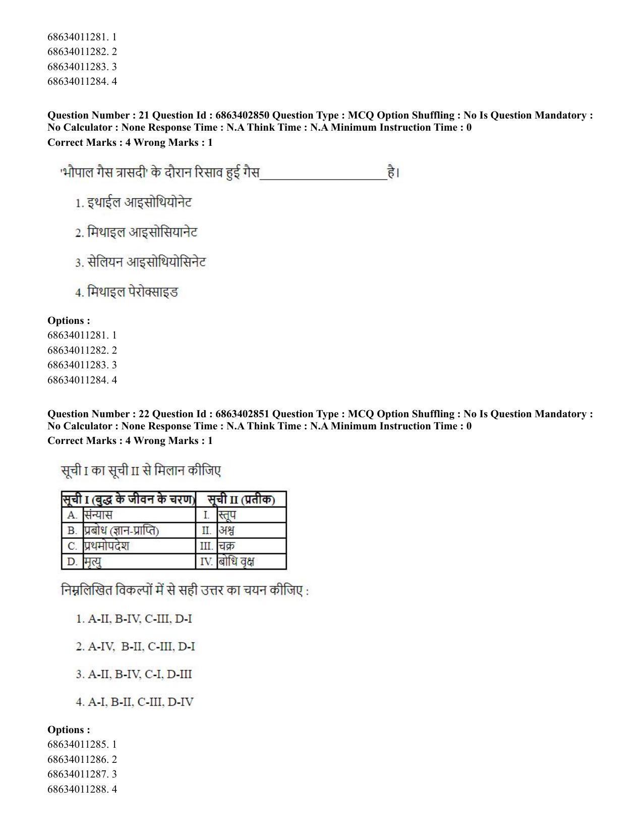 CUET PG 2023: HUQP15 – Painting (Hindi) - Shift 2 (5-06-2023) Question Paper - Page 24