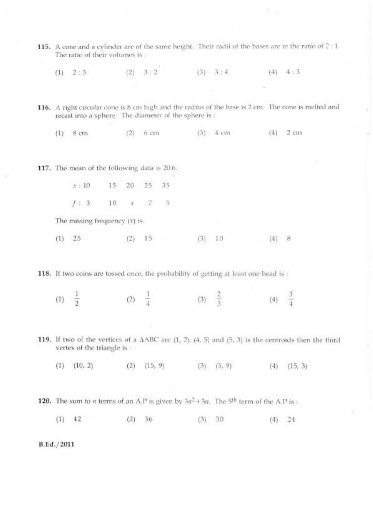 IGNOU B.Ed 2011 Question Paper - Page 39