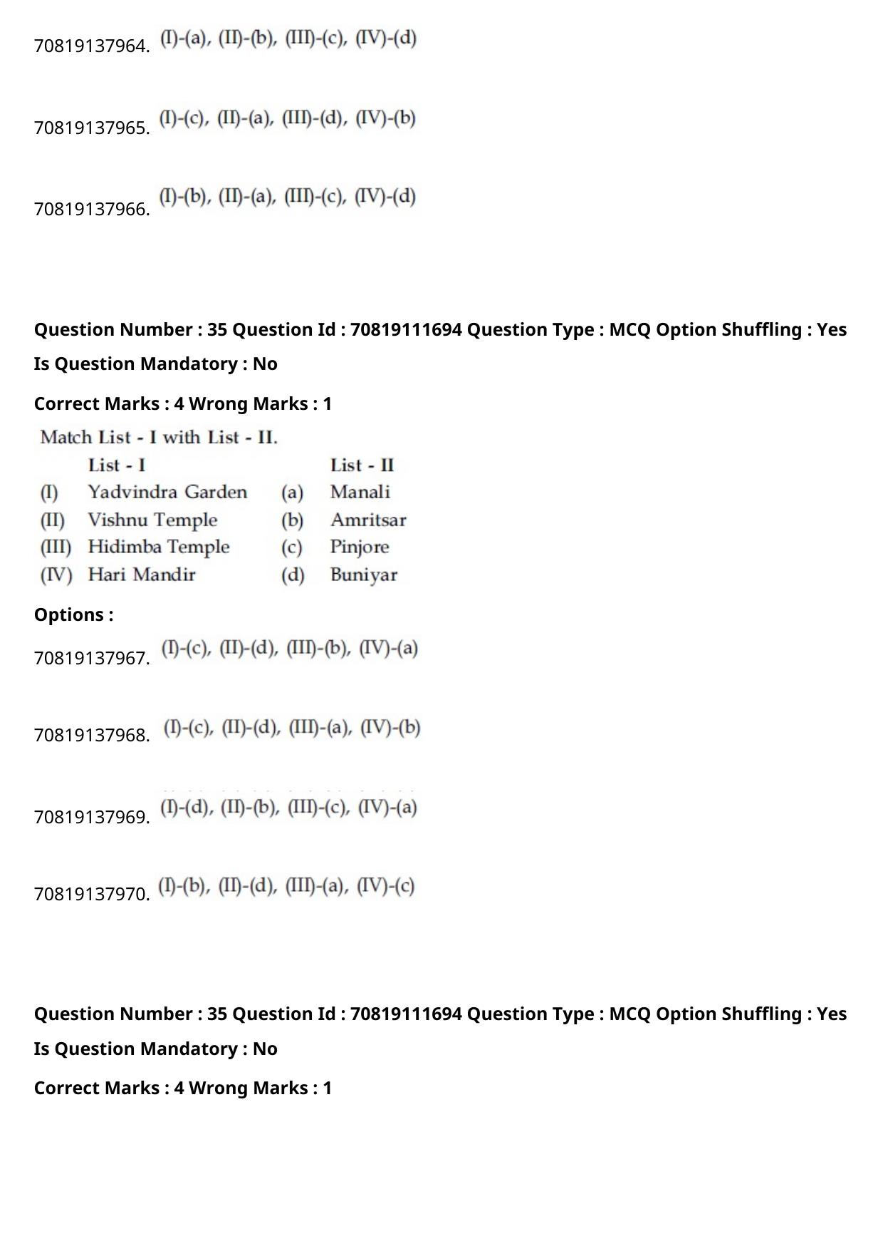 JEE Mains 2021: B.Arch Marathi (Shift 2) 23-02-2021 Question Paper - Page 40