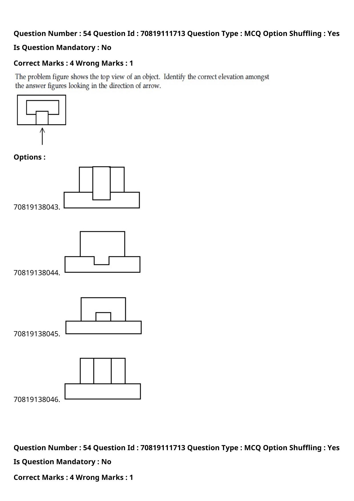 JEE Mains 2021: B.Arch Marathi (Shift 2) 23-02-2021 Question Paper - Page 61