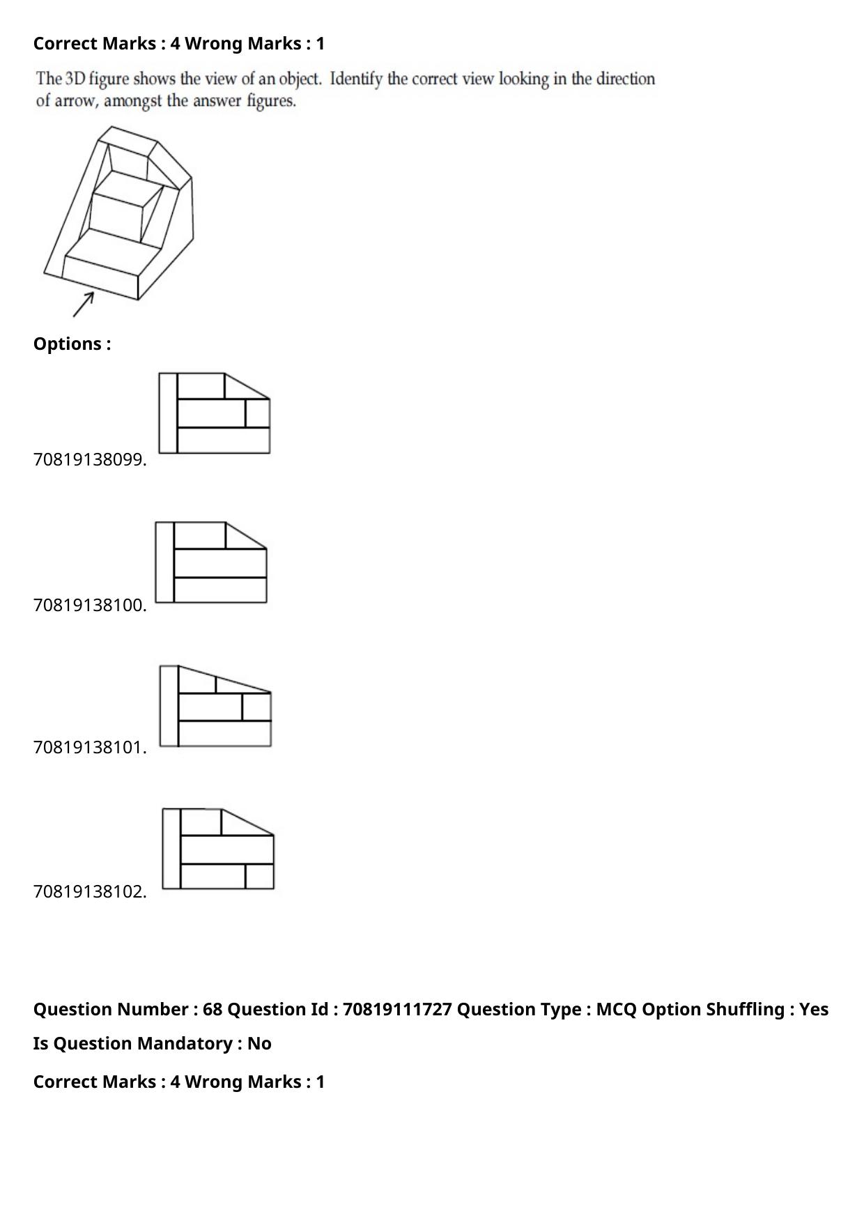 JEE Mains 2021: B.Arch Marathi (Shift 2) 23-02-2021 Question Paper - Page 88