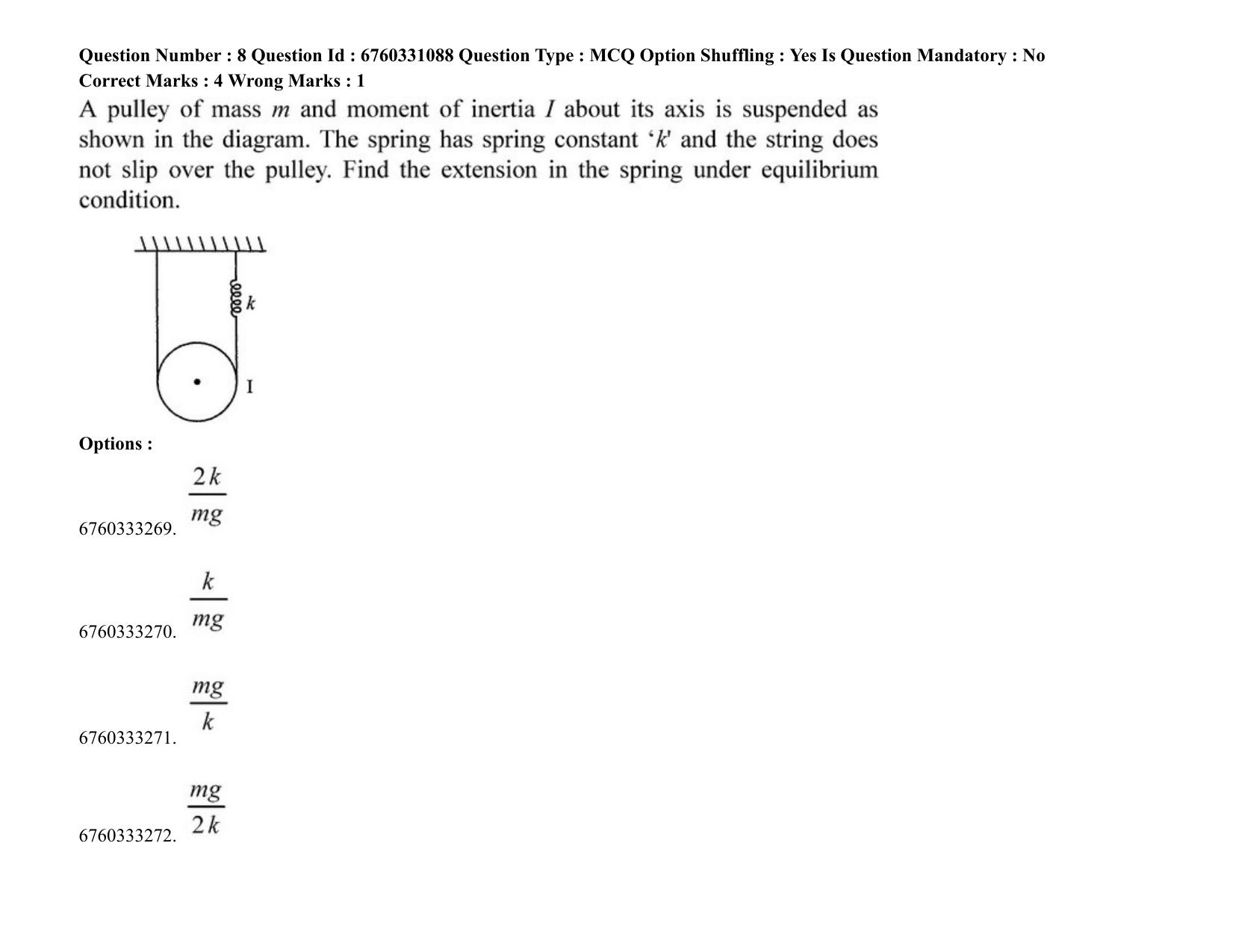 JEE Mains 2021: BTech (Shift1) 03-08-2021 Question Paper - Page 7