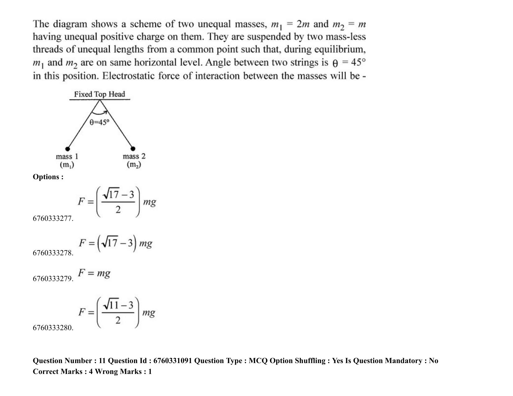 JEE Mains 2021: BTech (Shift1) 03-08-2021 Question Paper - Page 9