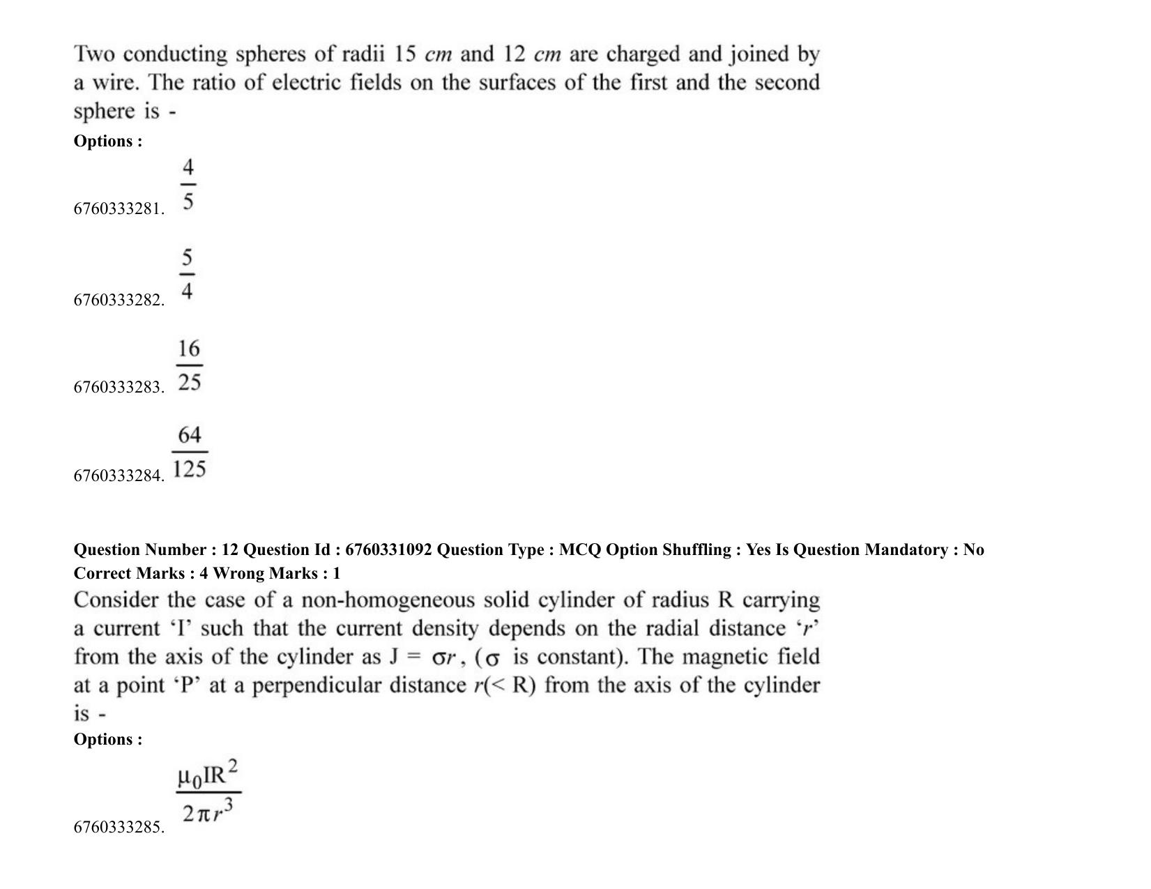 JEE Mains 2021: BTech (Shift1) 03-08-2021 Question Paper - Page 10