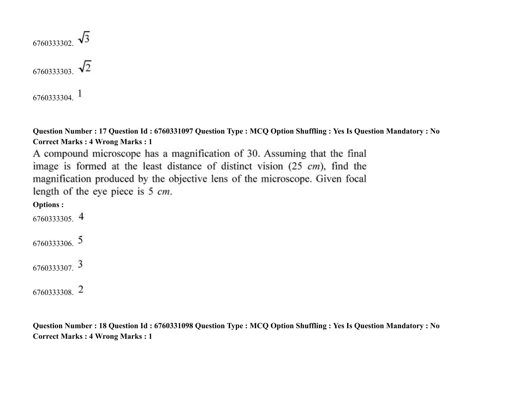 JEE Mains 2021: BTech (Shift1) 03-08-2021 Question Paper - Page 14
