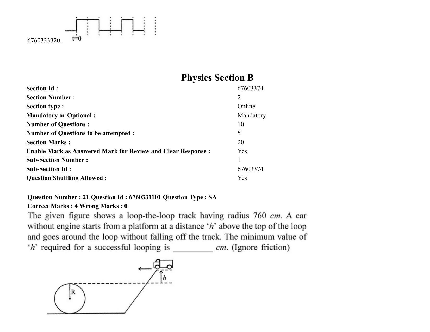JEE Mains 2021: BTech (Shift1) 03-08-2021 Question Paper - Page 17