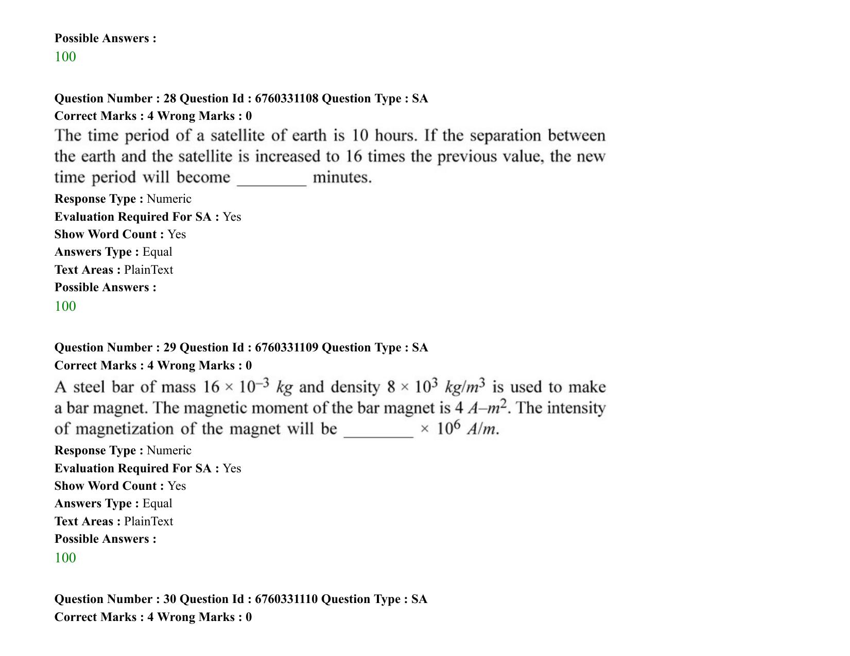 JEE Mains 2021: BTech (Shift1) 03-08-2021 Question Paper - Page 21