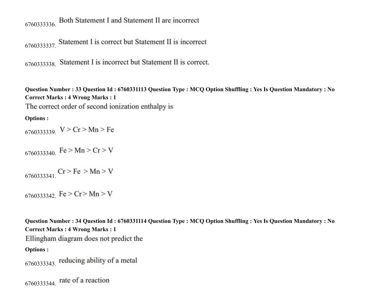 JEE Mains 2021: BTech (Shift1) 03-08-2021 Question Paper - Page 24