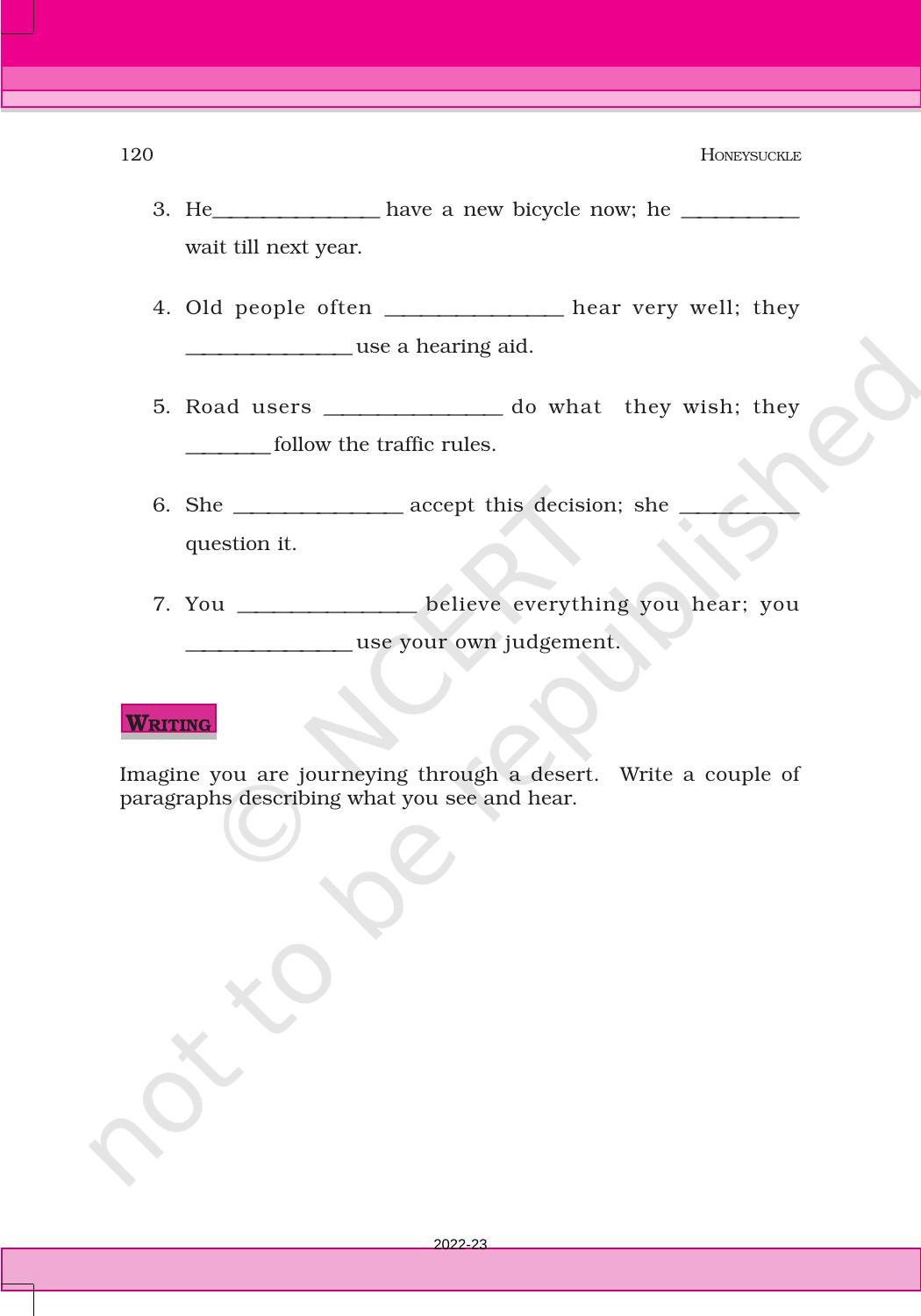 NCERT Book for Class 6 English(Honeysuckle) : Chapter 9-Desert Animals - Page 9