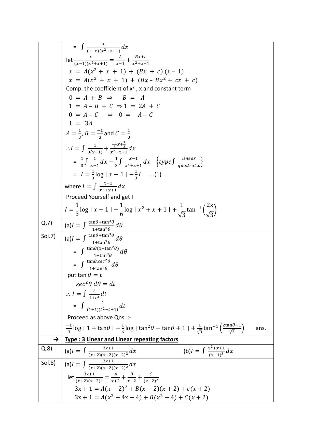 CBSE Class 12 Maths Integration Assignment 5 - Page 5