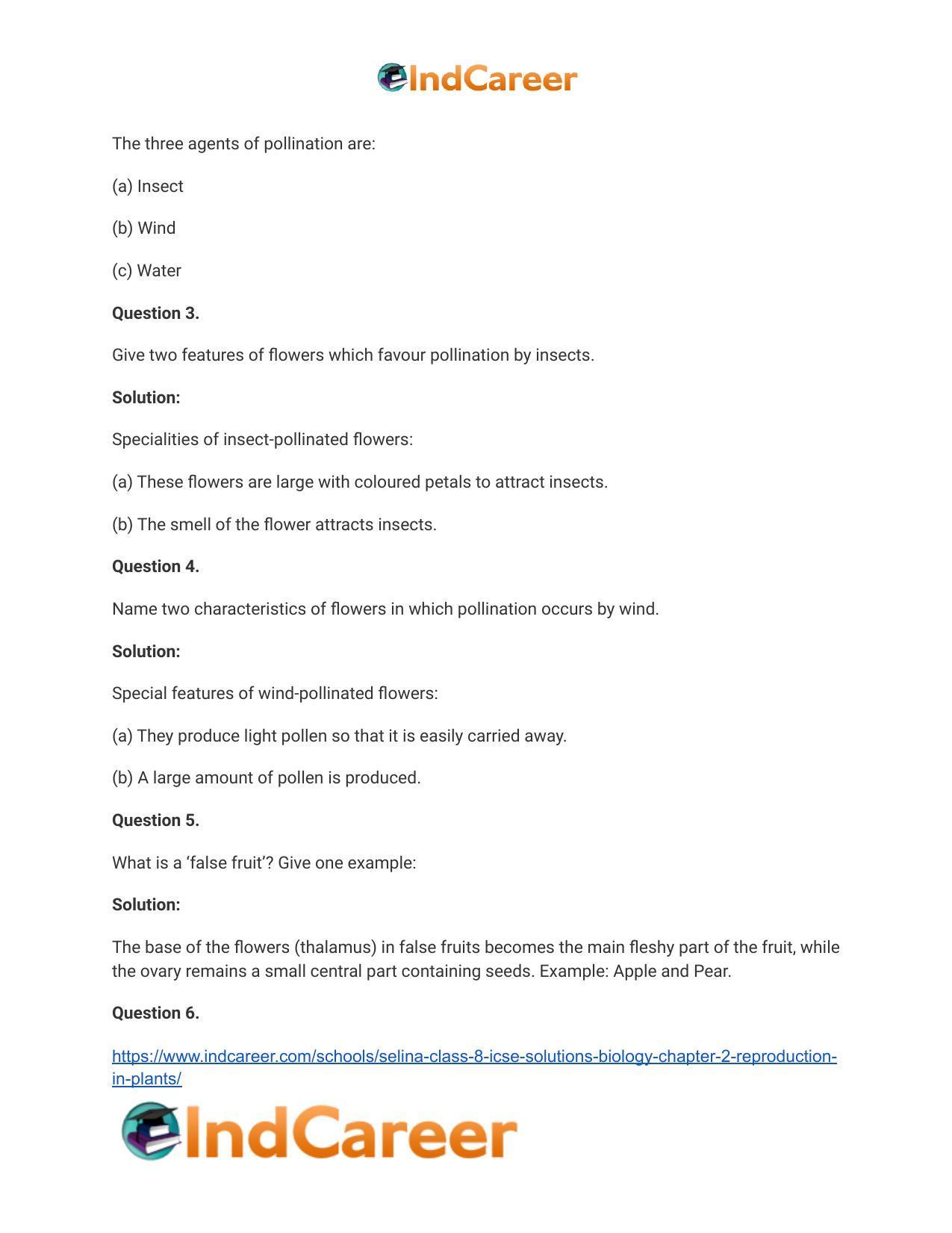 Selina Class 8 ICSE Solutions Biology : Chapter 2- Reproduction in Plants - Page 4