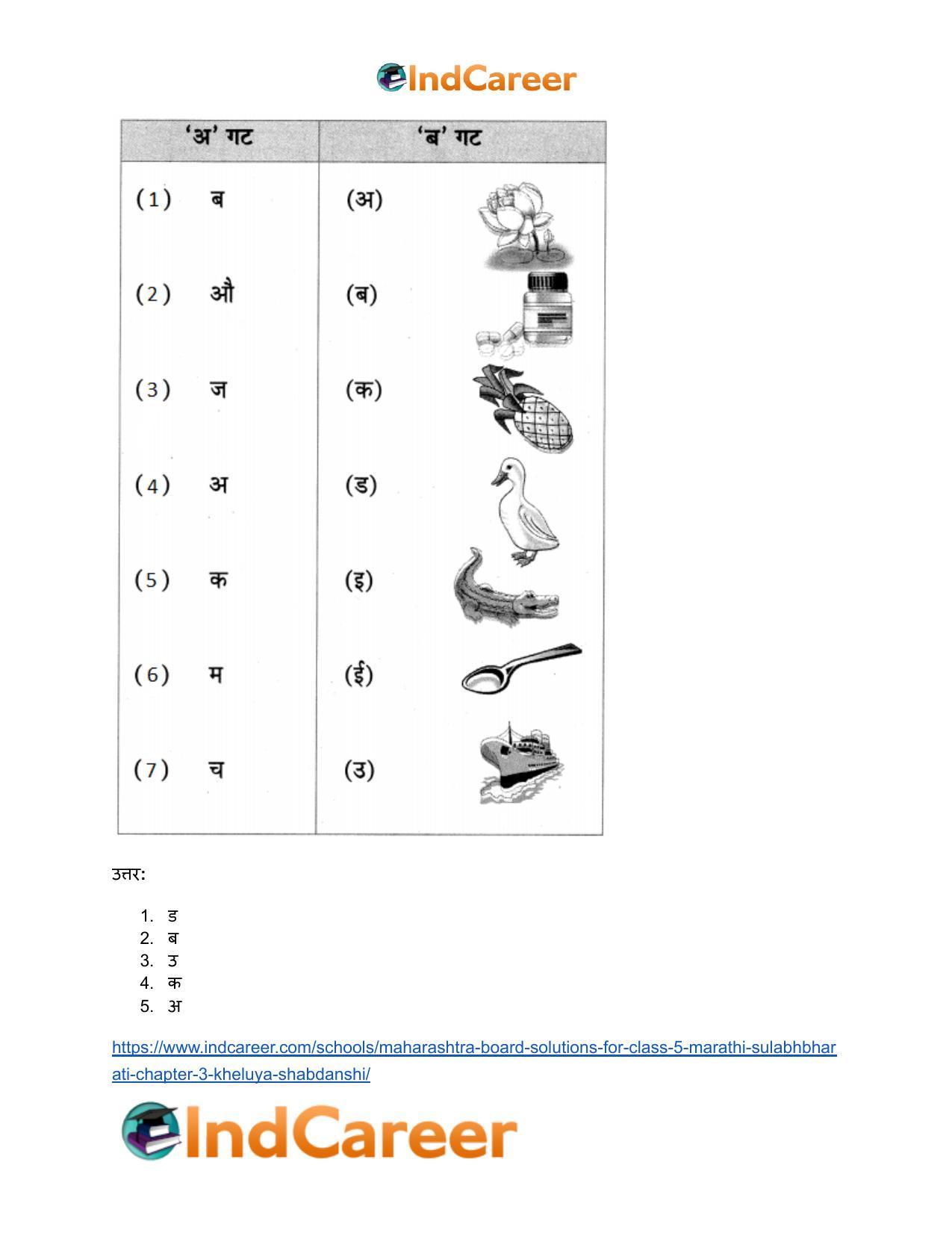 Maharashtra Board Solutions for Class 5- Marathi Sulabhbharati: Chapter 3- खेळूया शब्दांशी - Page 6