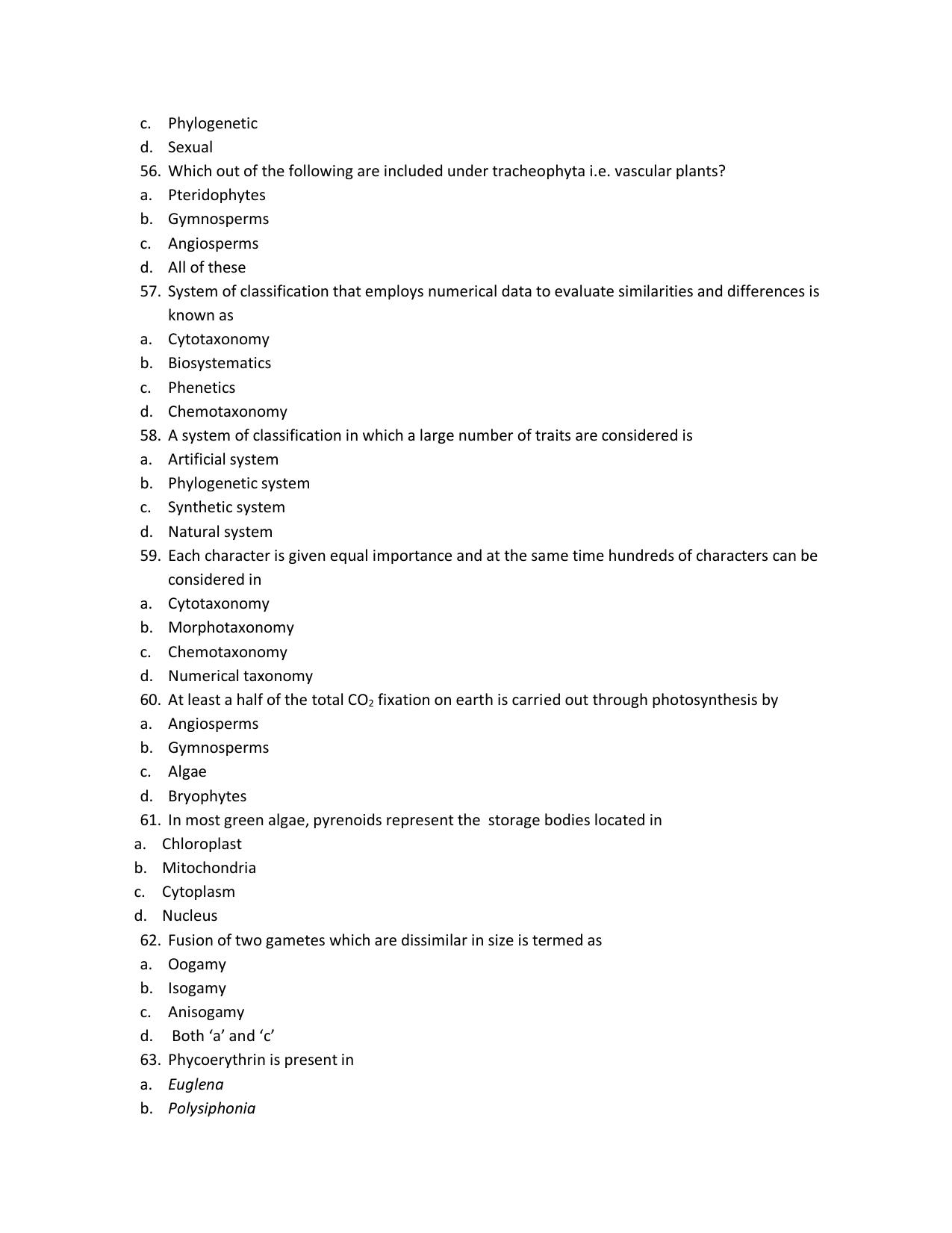 Odisha CPET WILDLIFE & BC SET II 2021 Question Paper - Page 8