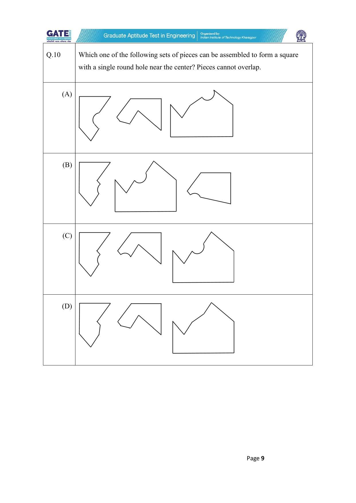 GATE 2022 Instrumentation Engineering (IN) Question Paper - Page 9