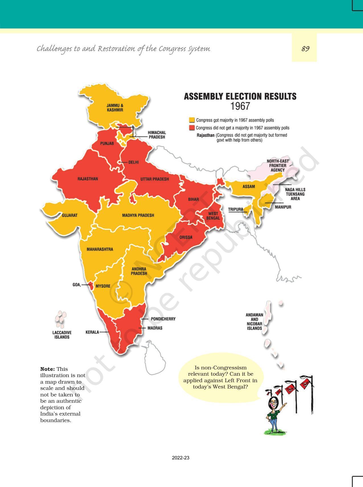 NCERT Book for Class 12 Political Science (Politics In India Since Independence) Chapter 5 Challenges to And Restoration of The Congress System - Page 8