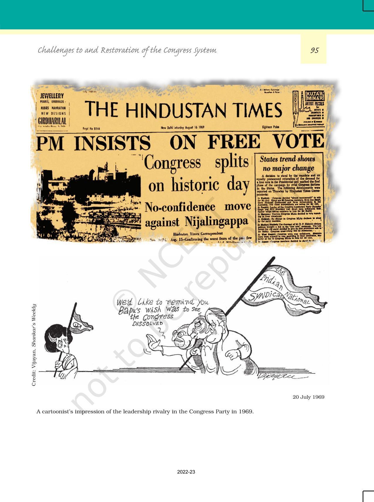 NCERT Book for Class 12 Political Science (Politics In India Since Independence) Chapter 5 Challenges to And Restoration of The Congress System - Page 14