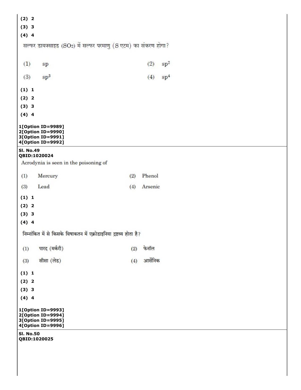 CUET (PG) 2022: PGQP-16 A. Forensic Science (04-09-2022) Question Paper - Page 33