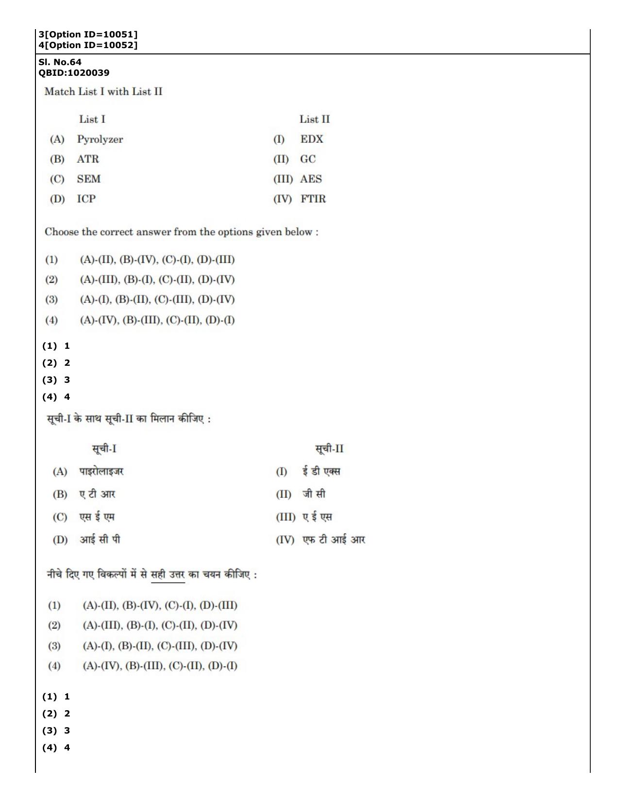 CUET (PG) 2022: PGQP-16 A. Forensic Science (04-09-2022) Question Paper - Page 43