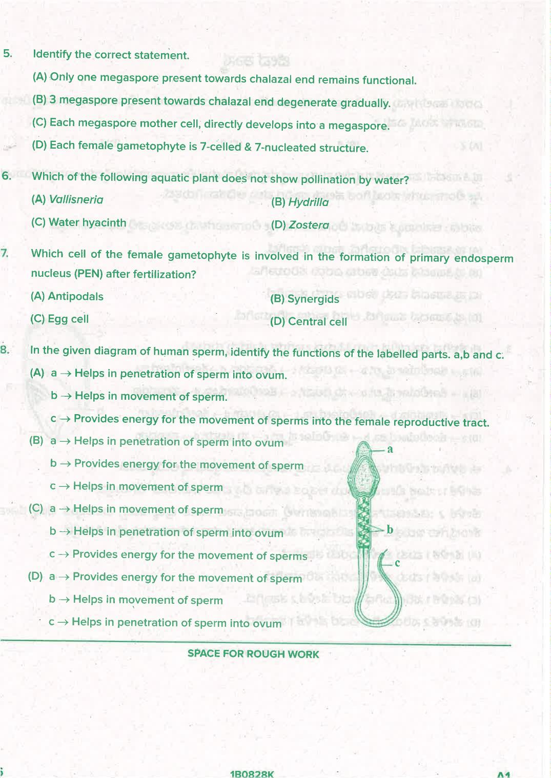 KCET 2021 Biology Question Paper - Page 6
