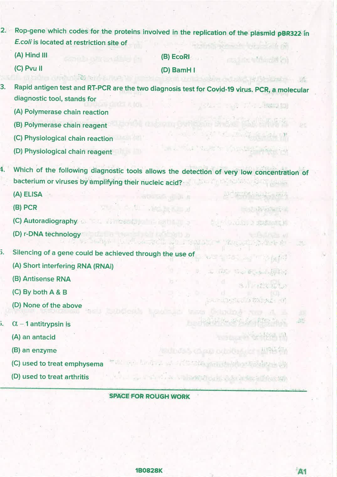 KCET 2021 Biology Question Paper - Page 18