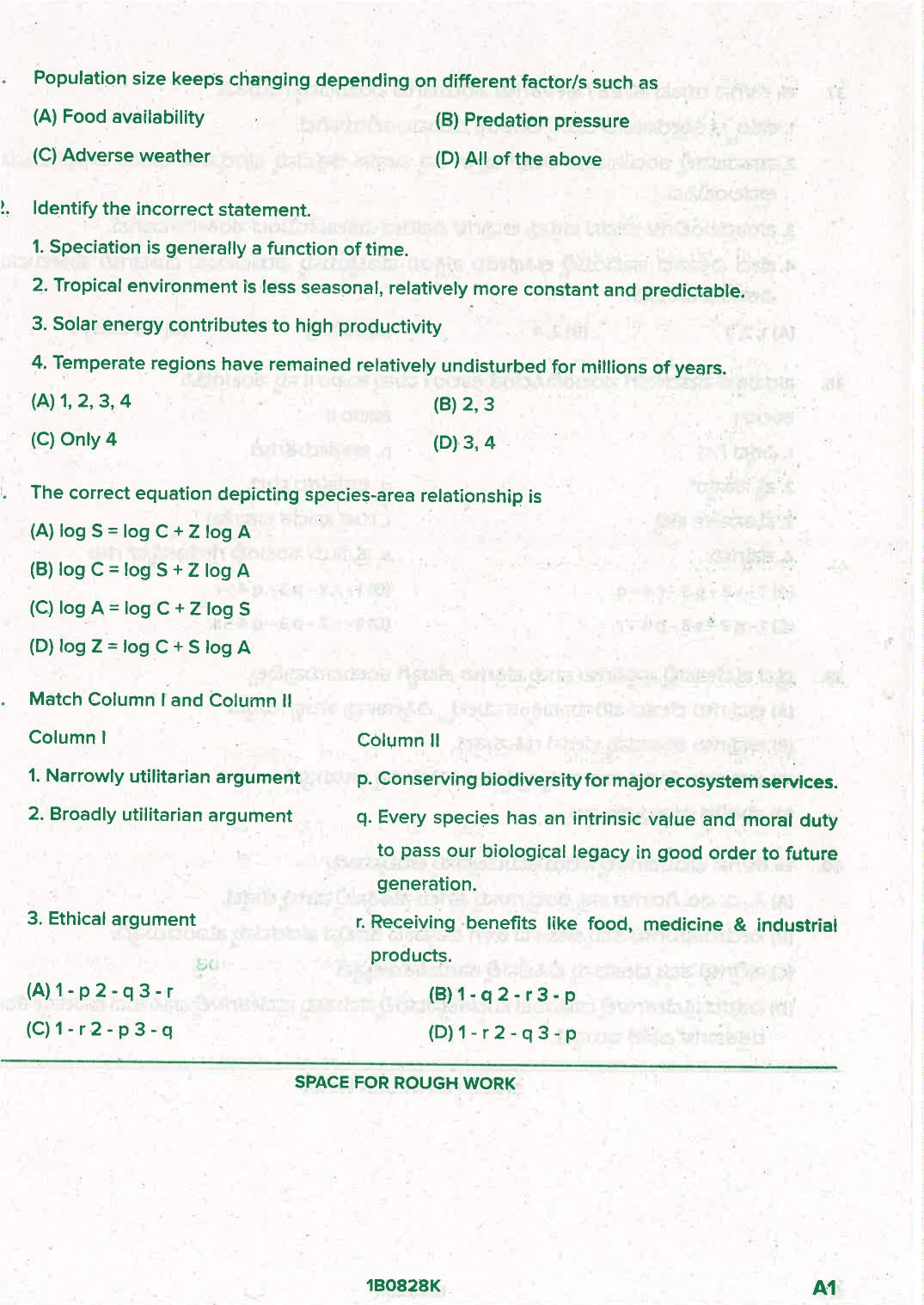 KCET 2021 Biology Question Paper - Page 22