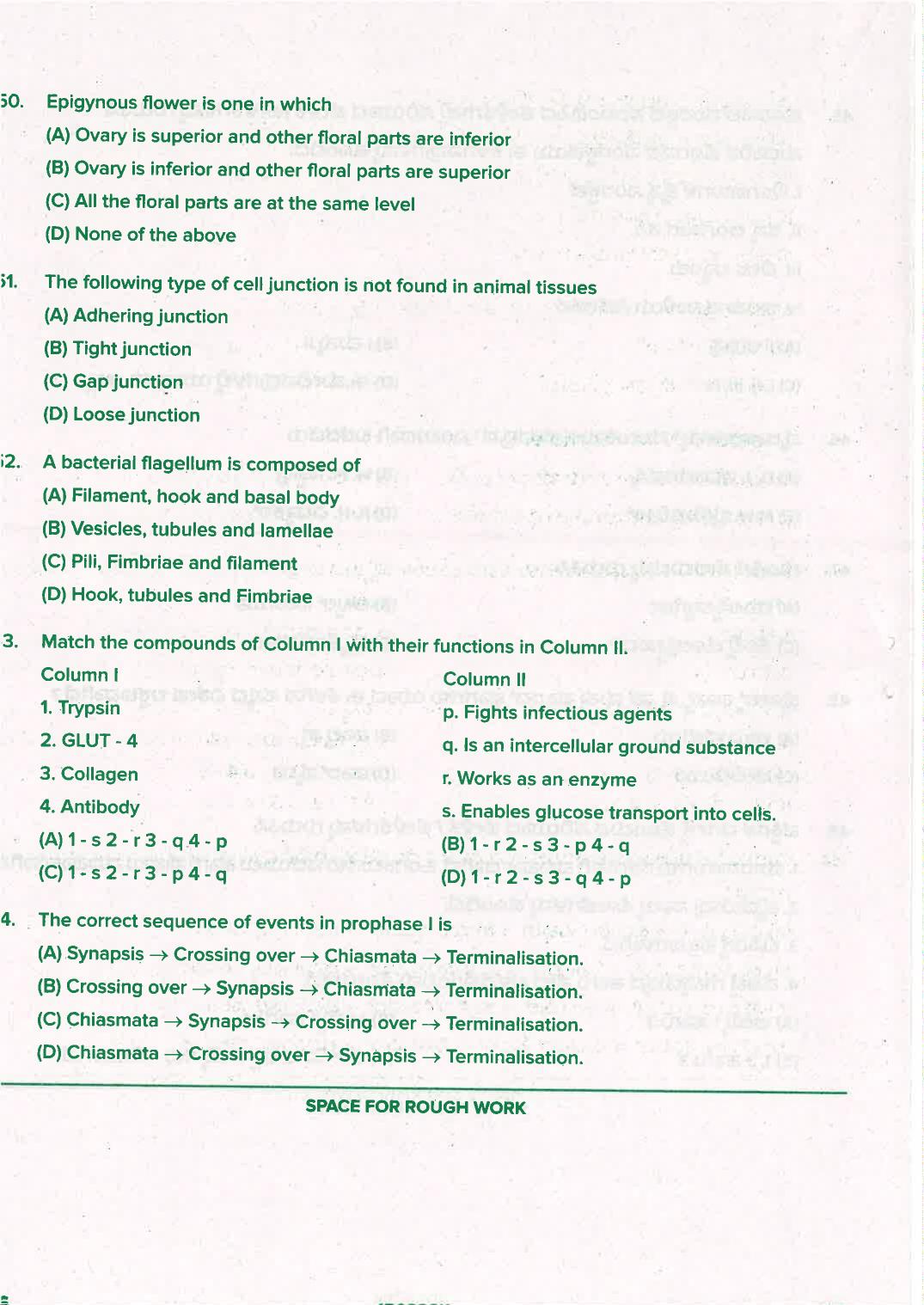 KCET 2021 Biology Question Paper - Page 26