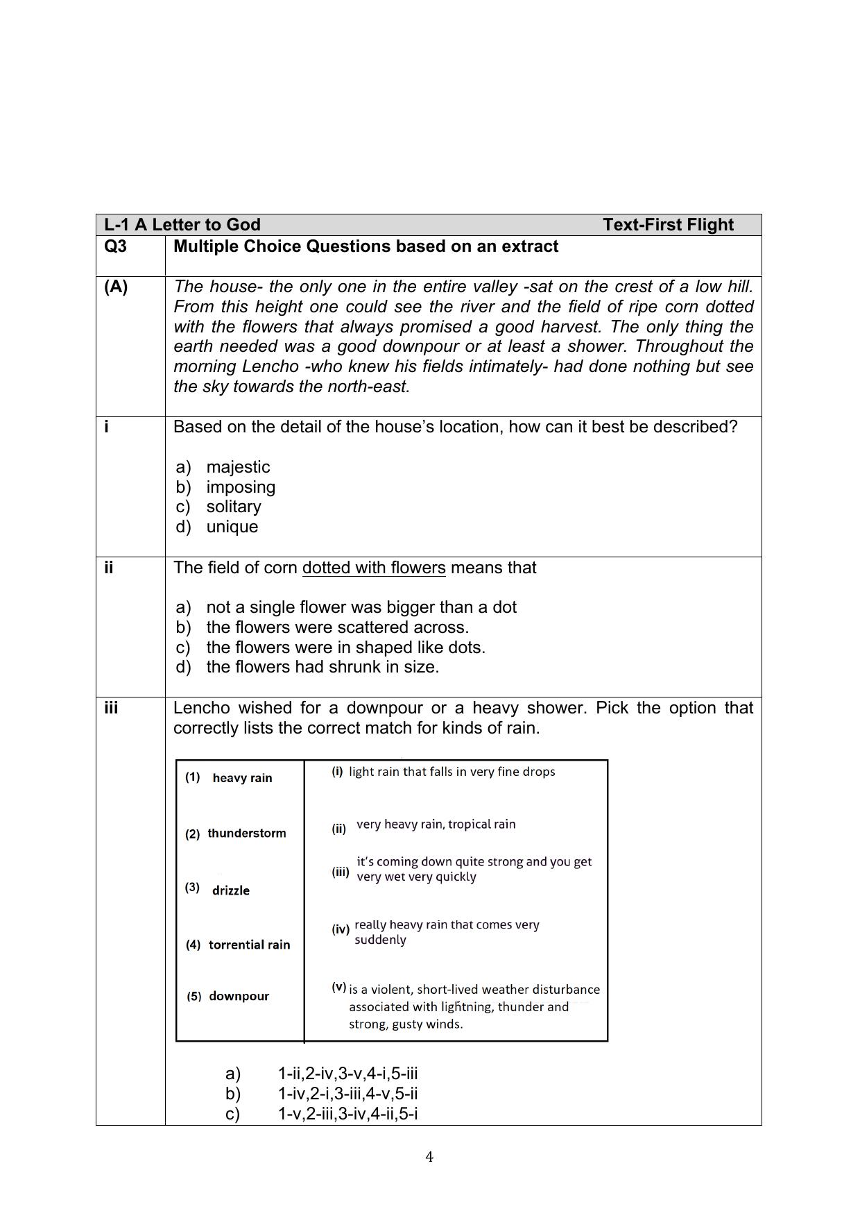CBSE Class 10 English Question Bank - Page 4
